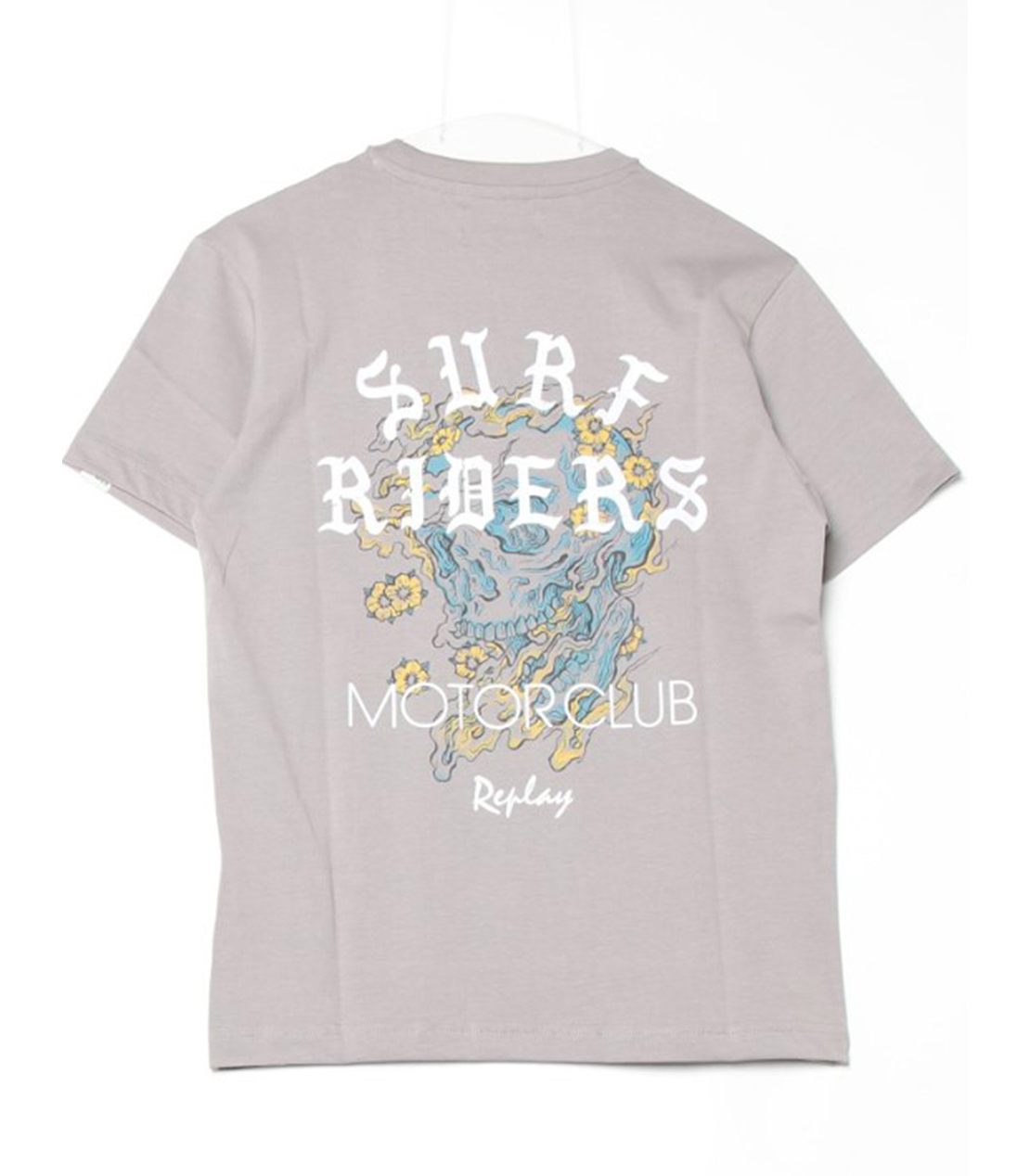 コットンジャ－ジーバイカープリントＴシャツ